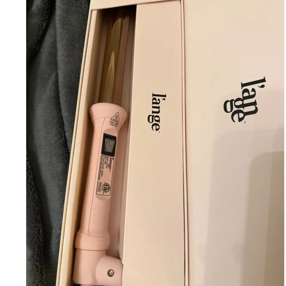 L’ange Ondulé 25mm Titanium Curling Wand Blush Pink Rose Gold w/ Box
